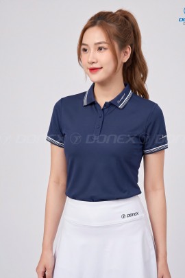 Áo thể thao nữ AC-3856 Navy phối trắng